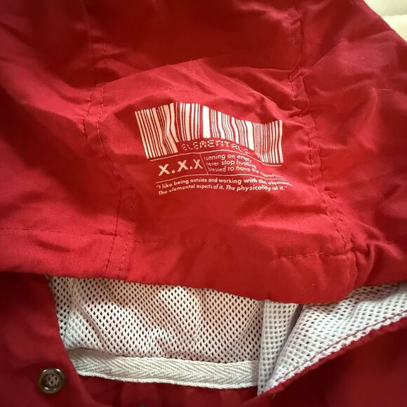 Brooklyn Clothing Jacket Mens M Red Lightweight Hoodie Streetwear Tokyo - Picture 5 of 12